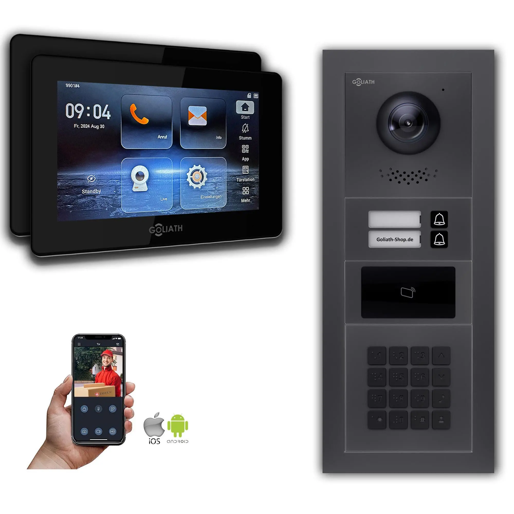 GL-HB250A.1_Video-Tuersprechanlage_Gegensprechanlage_Goliath_IP_2-Draht