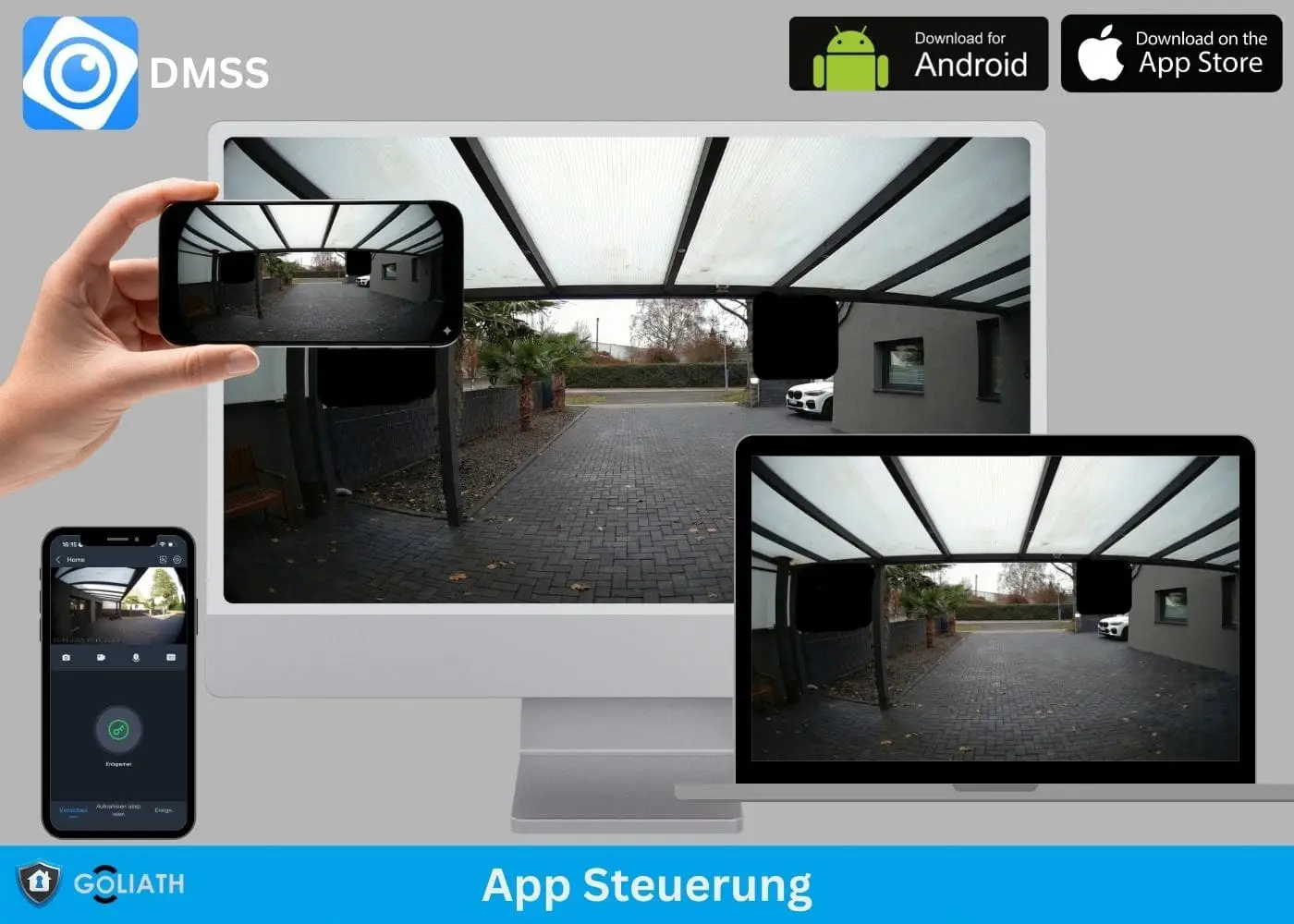 Goliath Basic Line App-Steuerung per Smartphone