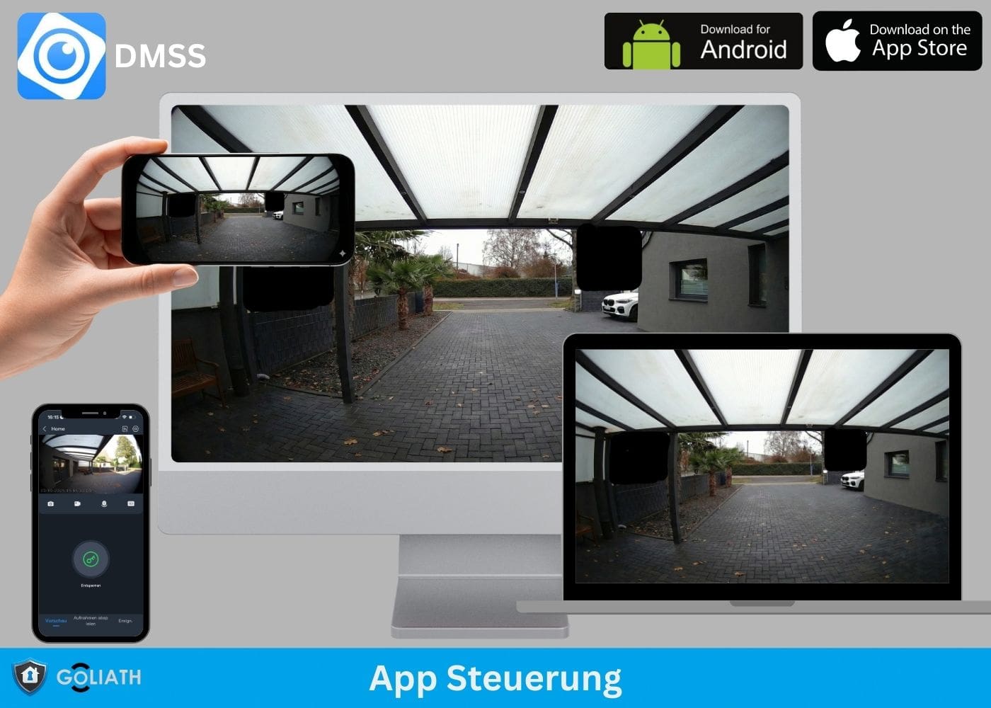 Goliath Basic Line App-Steuerung per Smartphone