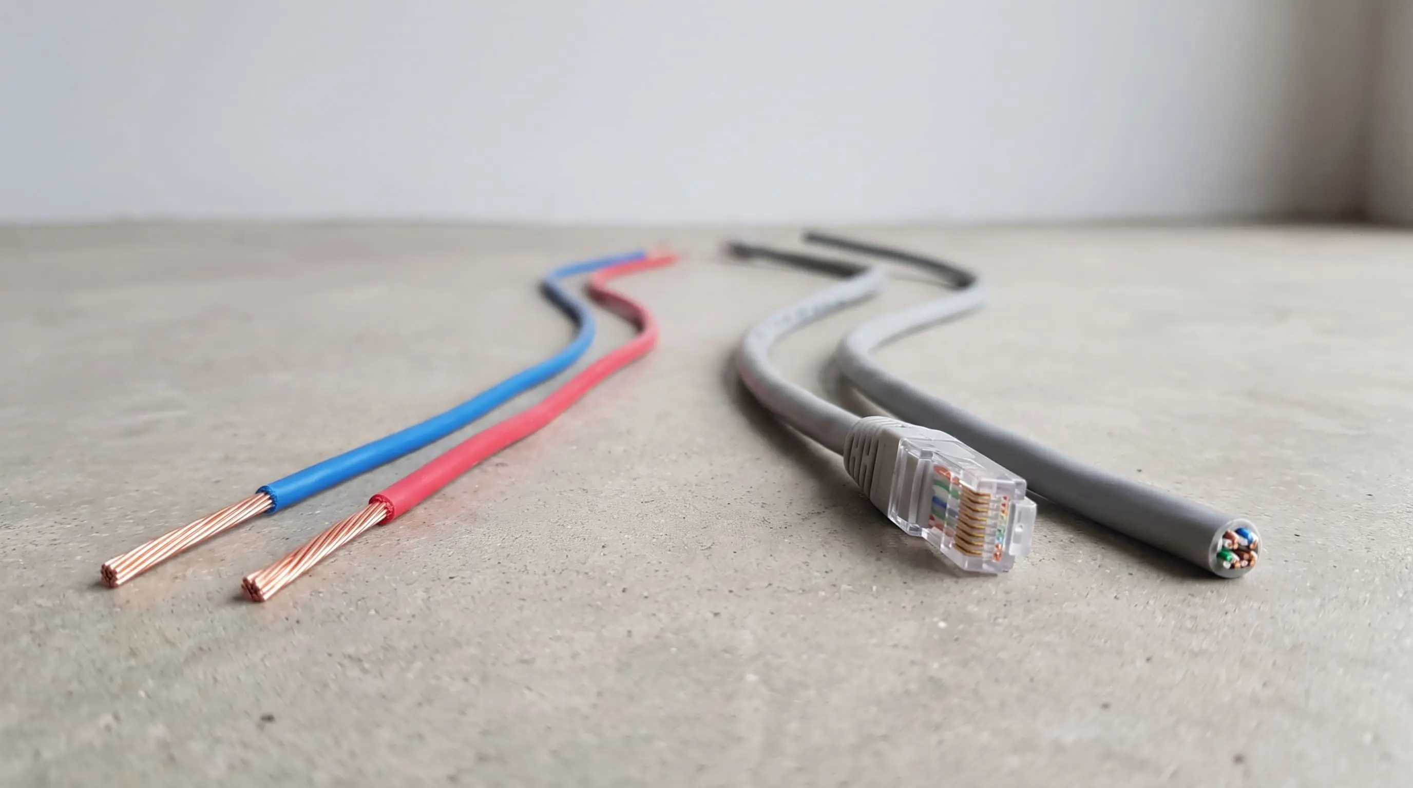 2-Draht oder Netzwerkkabel