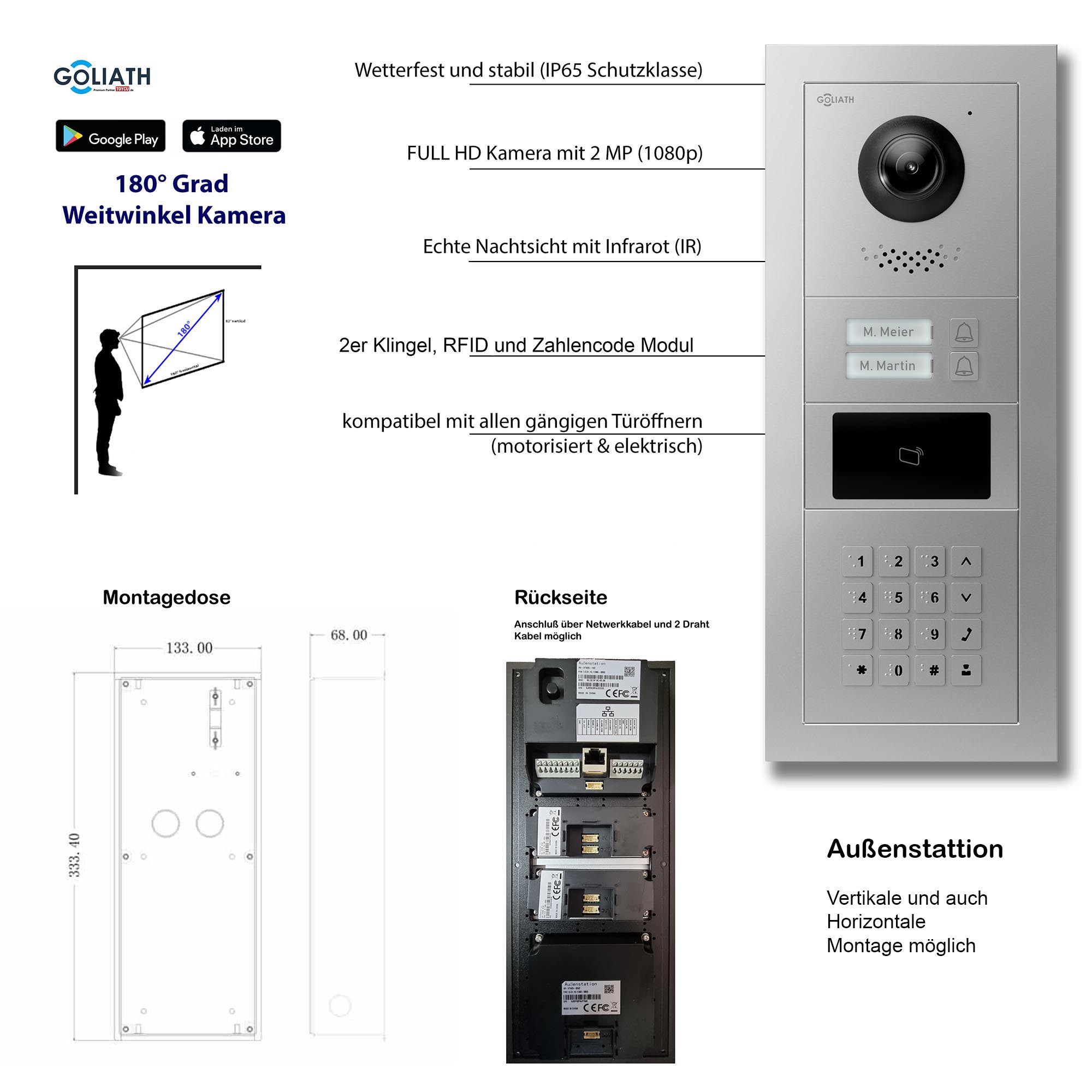 GL-VTA26_Tuerklingel_Tuersprechanlage_Goliath_IP_2-Draht