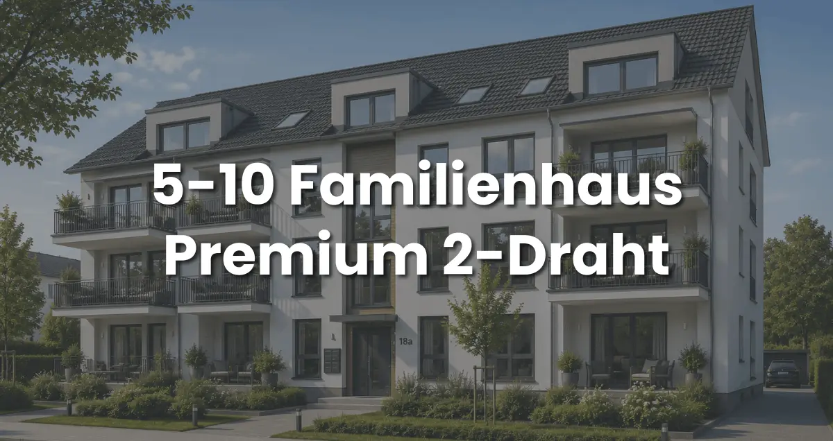 Goliath 2-Draht 5–10 Familienhaus BUS Türsprechanlage Premium Set mit Kamera