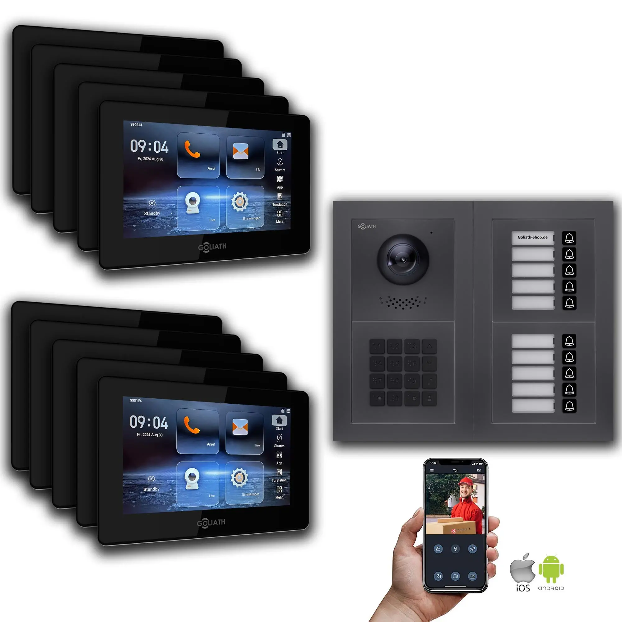 GL-IPH1025A.1_Video-Tuersprechanlage_Sprechanlage_Goliath_IP_Hybrid