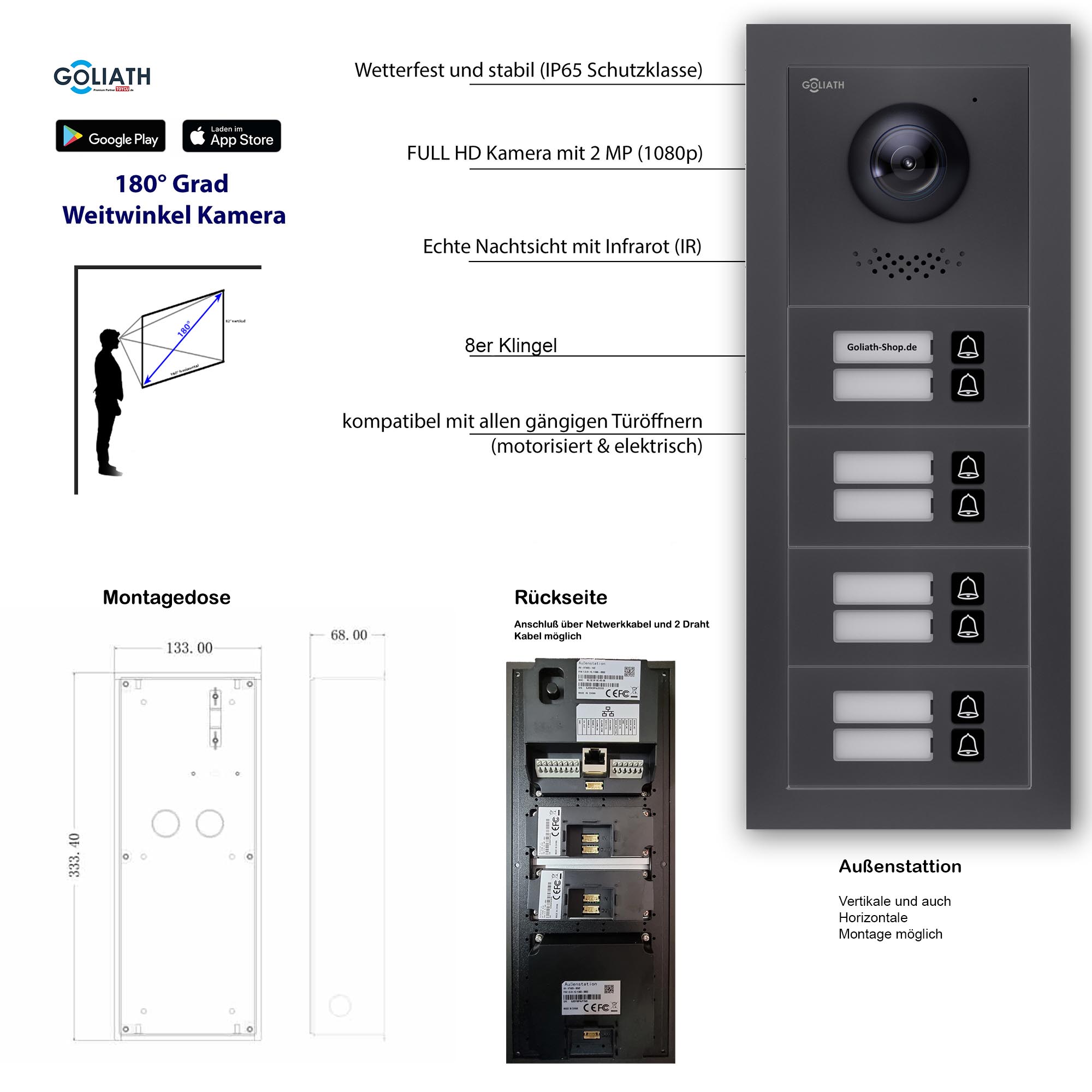 GL-VTA80A_Tuerklingel_Tuersprechanlage_Goliath-IP-2-Draht