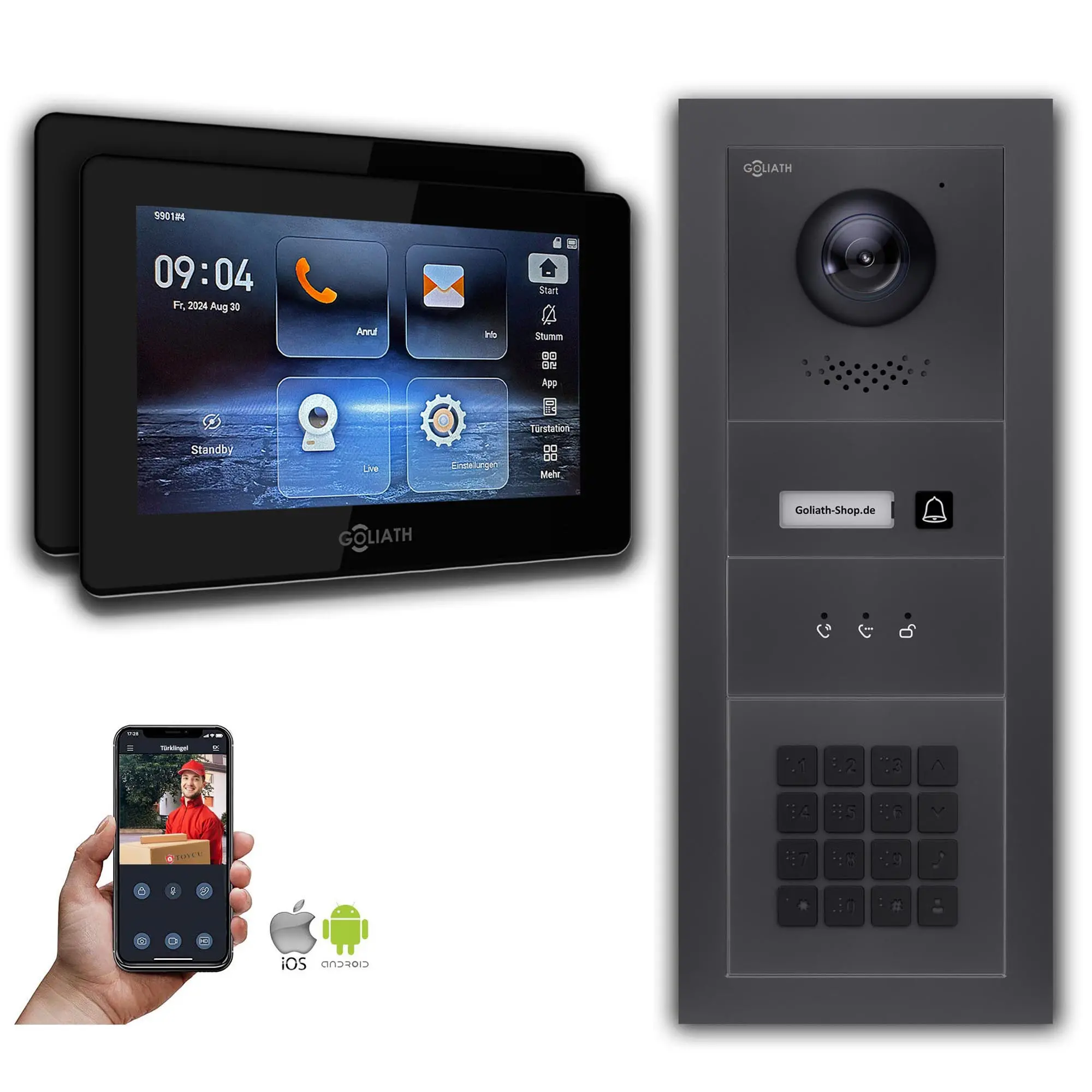 GL-IPH126A.1_Video-Tuersprechanlage_Sprechanlage_Goliath_IP_Hybrid