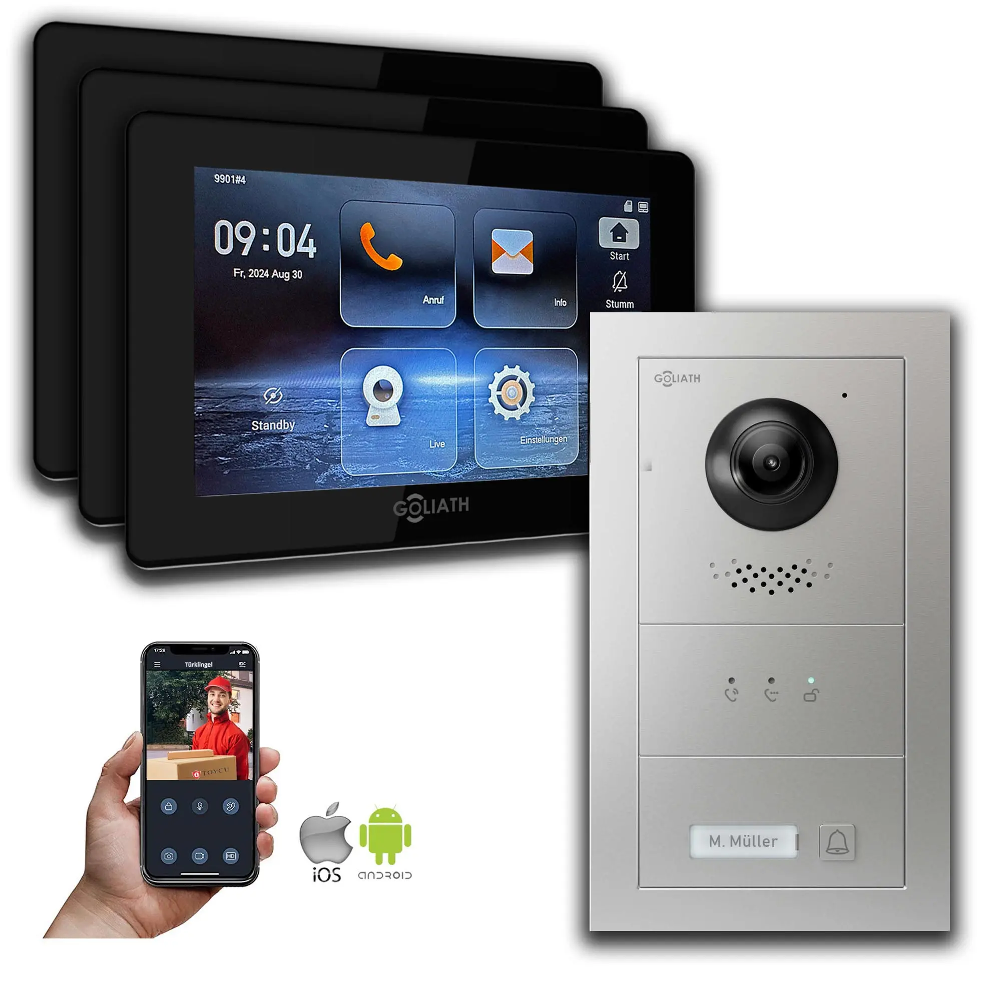 GL-HB102.1_Video-Tuersprechanlage_Gegensprechanlage_Goliath_IP_2-Draht