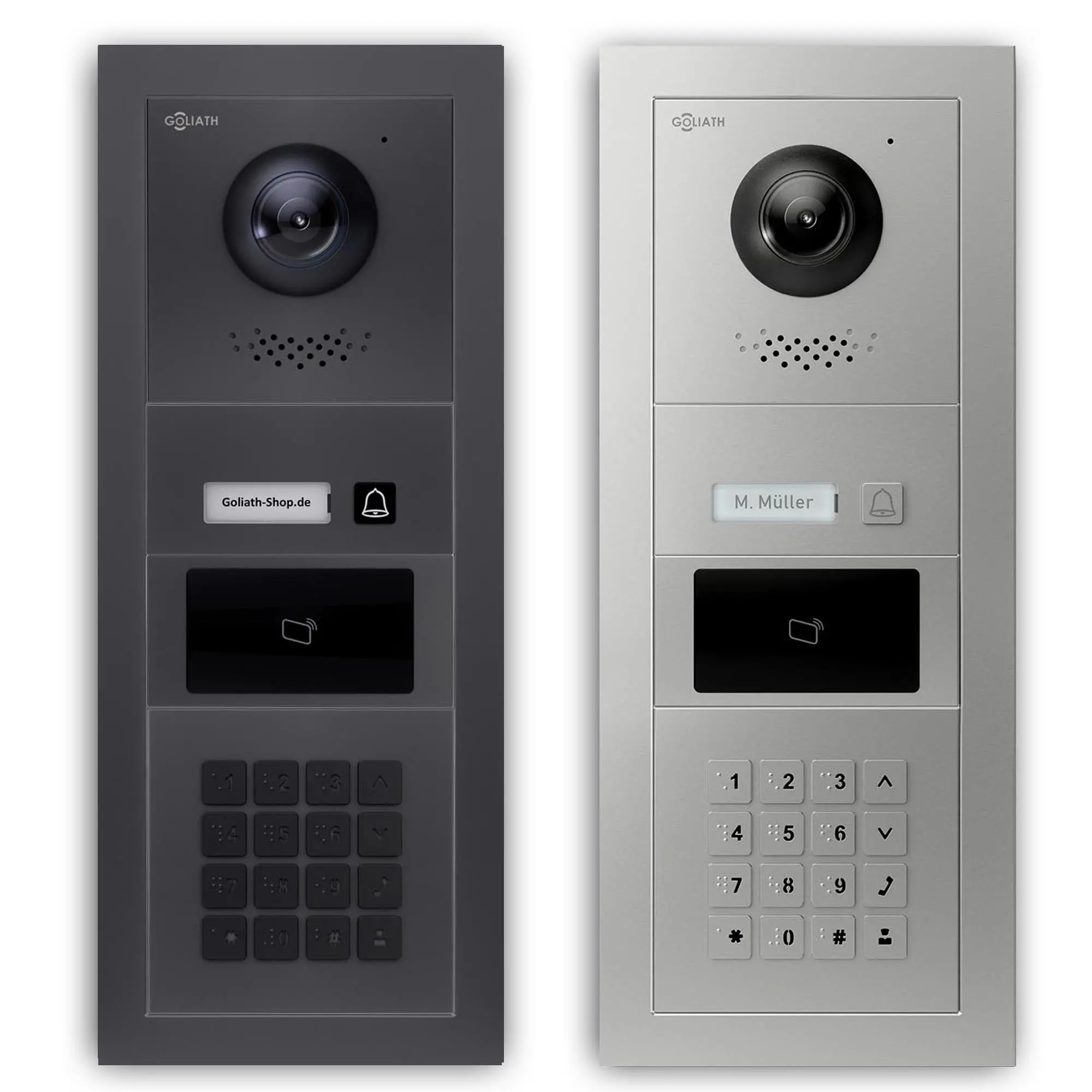 Goliath_tuerklingel_mit-kamera-Aussenstation_RFID_Zahlencode_1-Familienhaus