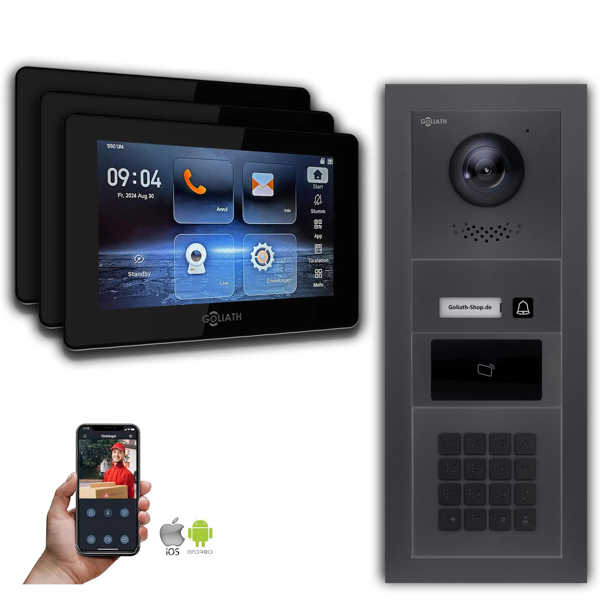 GL-IPH157A.1_Video-Tuersprechanlage_Sprechanlage_Goliath_IP_Hybrid