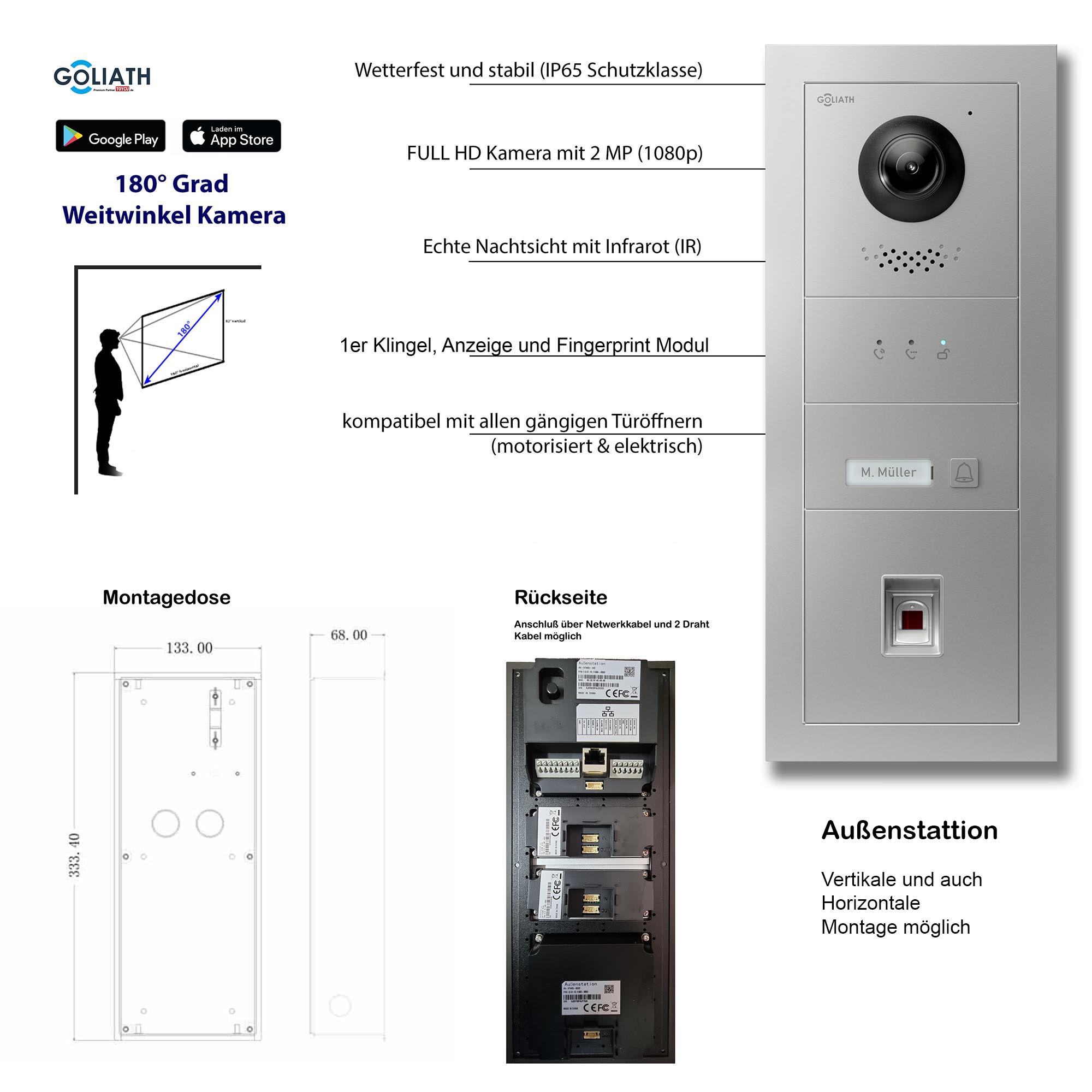 GL-VTA12_Tuerklingel_Tuersprechanlage_Goliath_IP_2-Draht