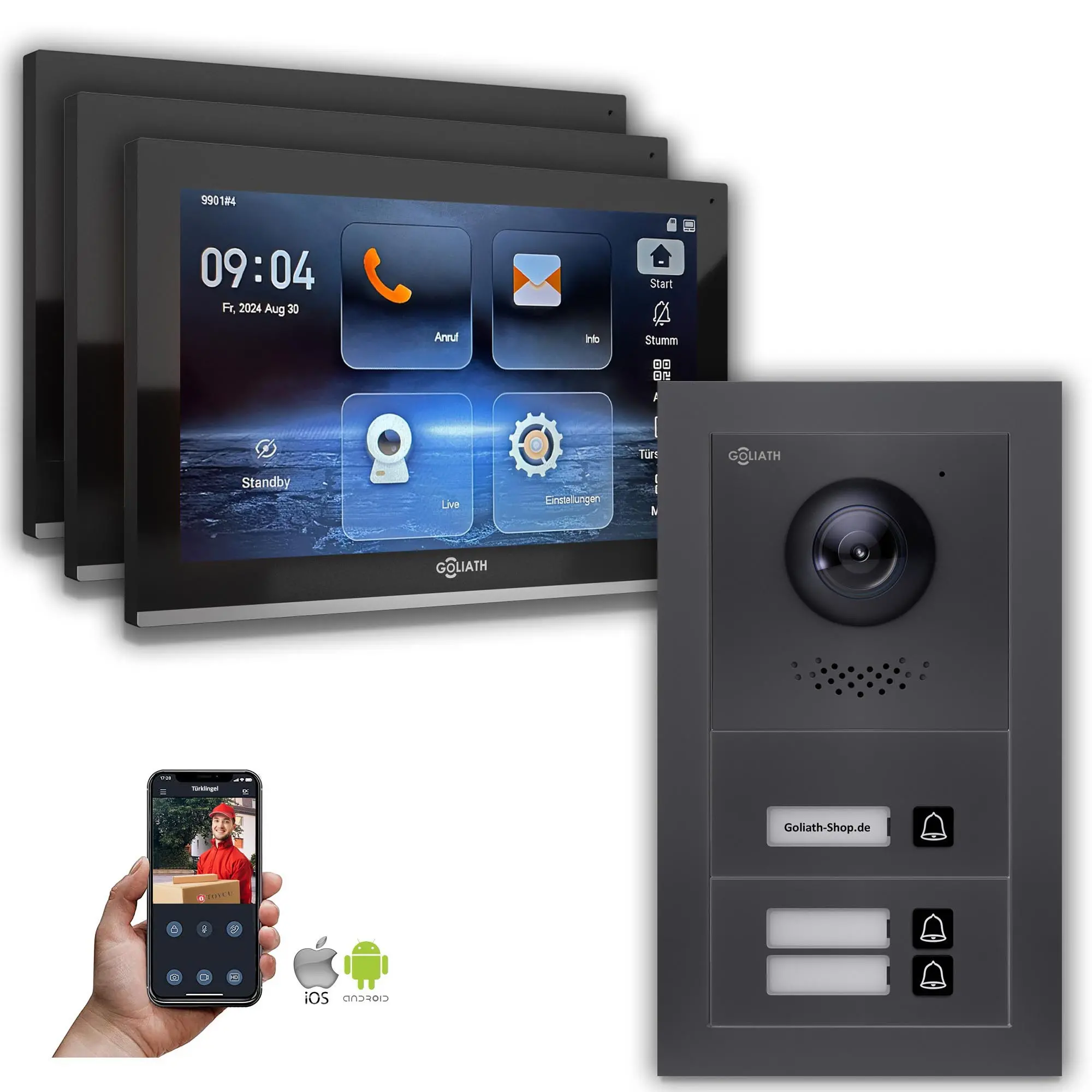 GL-IPH300A.1_Video-Tuersprechanlage_Sprechanlage_Goliath_IP_Hybrid