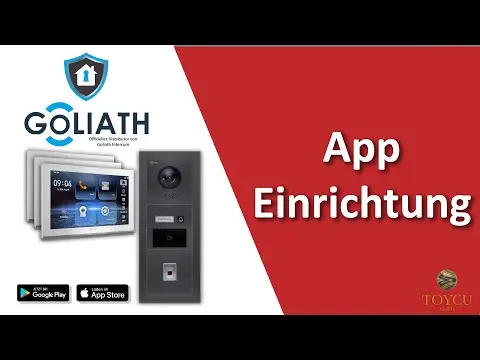 YouTube Thumbnail: DMSS Smartphone-App einrichten | Goliath Hybrid Video Türsprechanlage