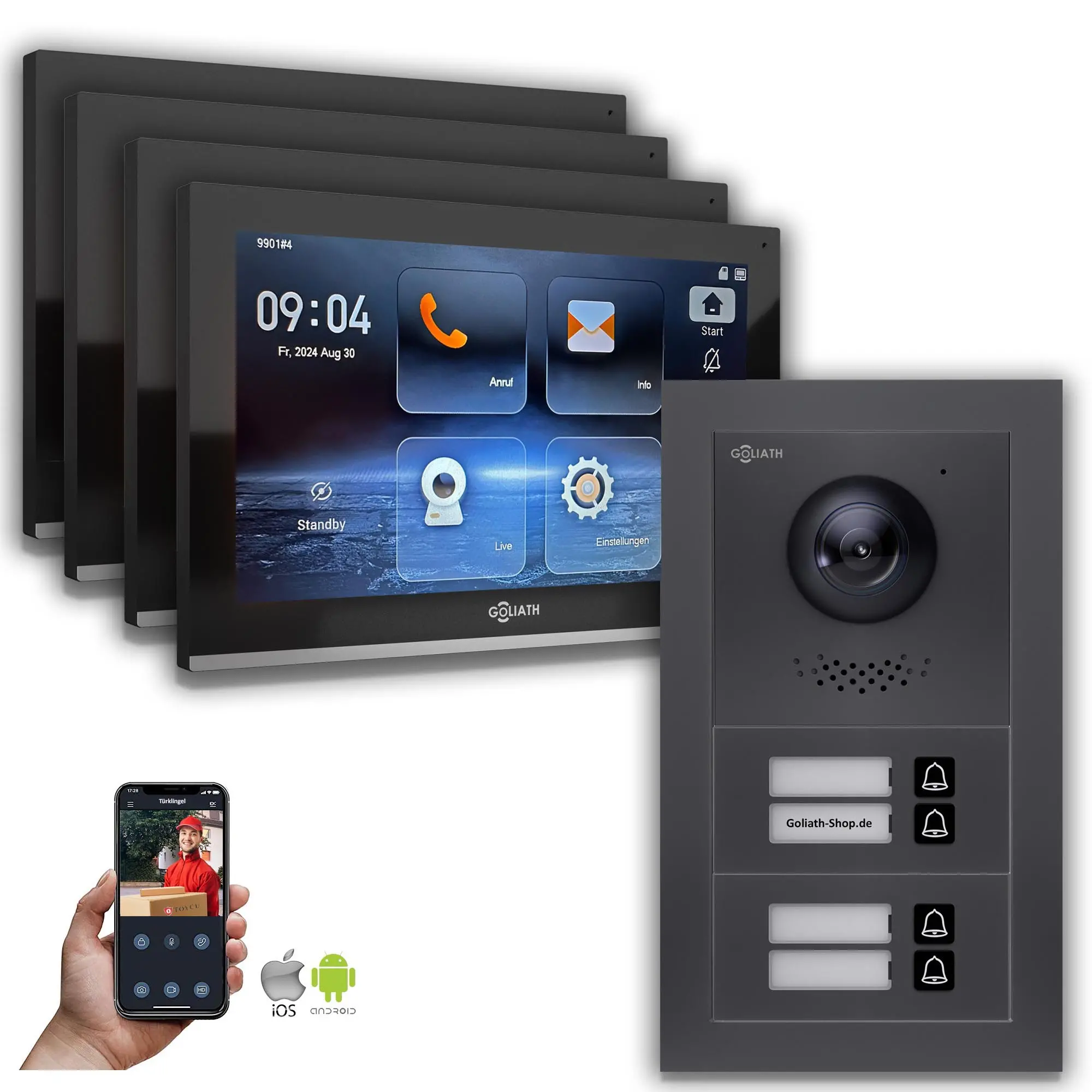GL-IPH400A.1_Video-Tuersprechanlage_Sprechanlage_Goliath_IP_Hybrid