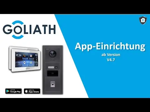 YouTube Thumbnail: App Einrichtung | Goliath Hybrid Video Türsprechanlage