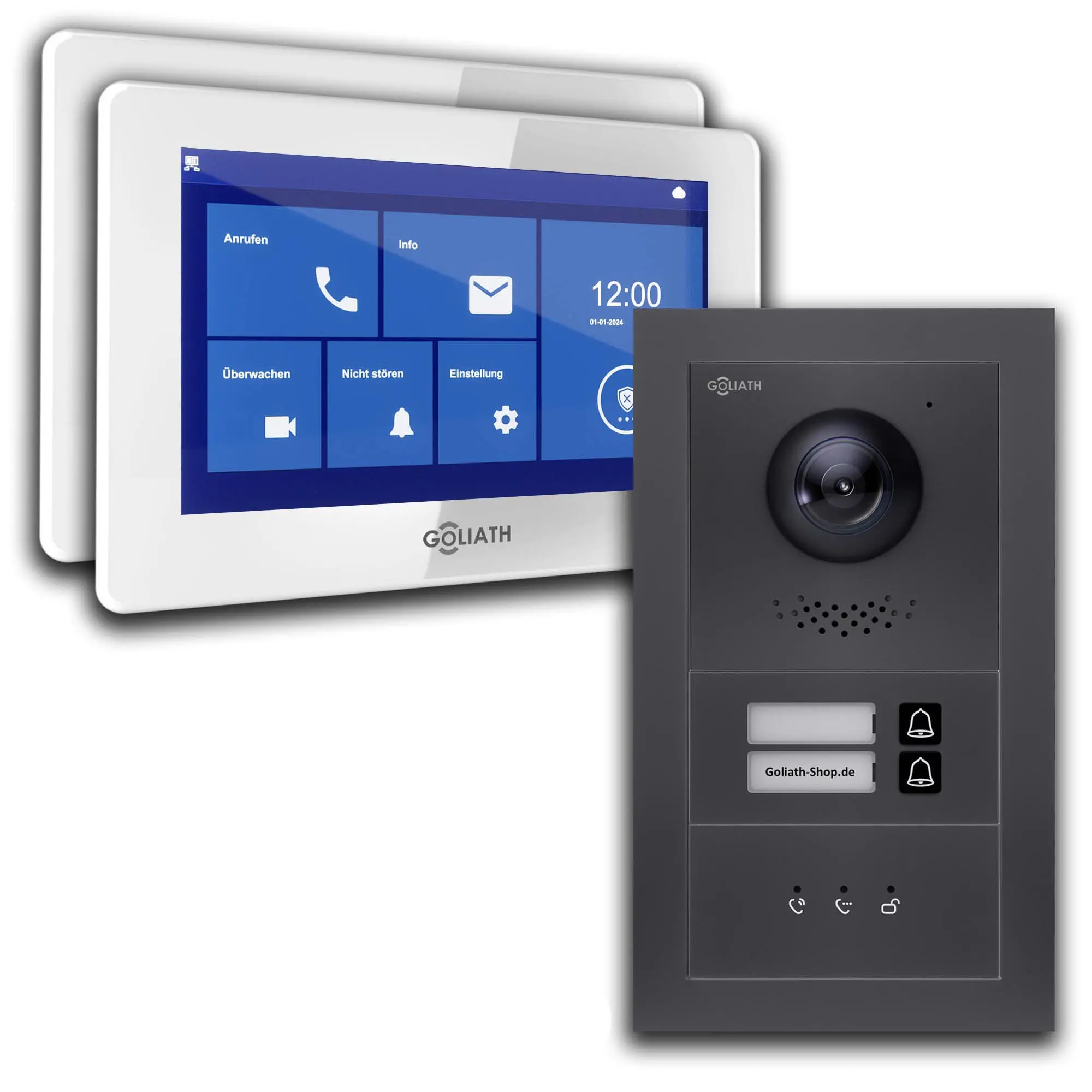 Video Türklingel mit Kamera 2-Familienhaus AV-BLS-12