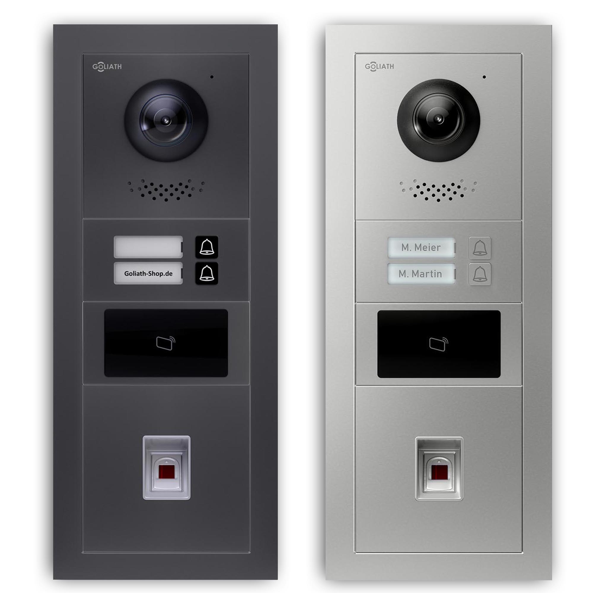 Goliath_tuerklingel_mit-kamera-Aussenstation_RFID_Fingerprint_2-Familienhaus