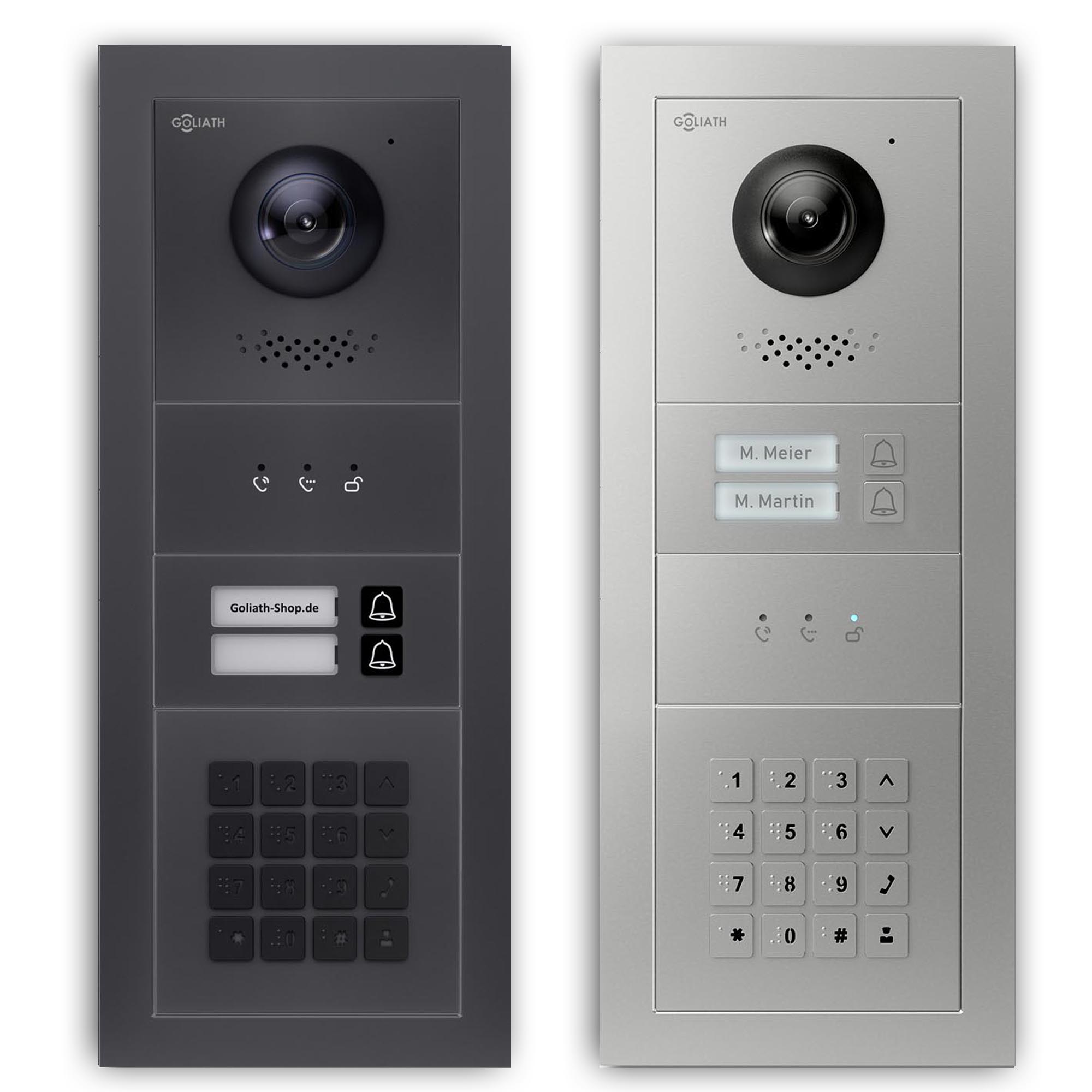 Goliath_tuerklingel_mit-kamera-Aussenstation_Feedbackmodul_Zahlencode_2-Familienhaus