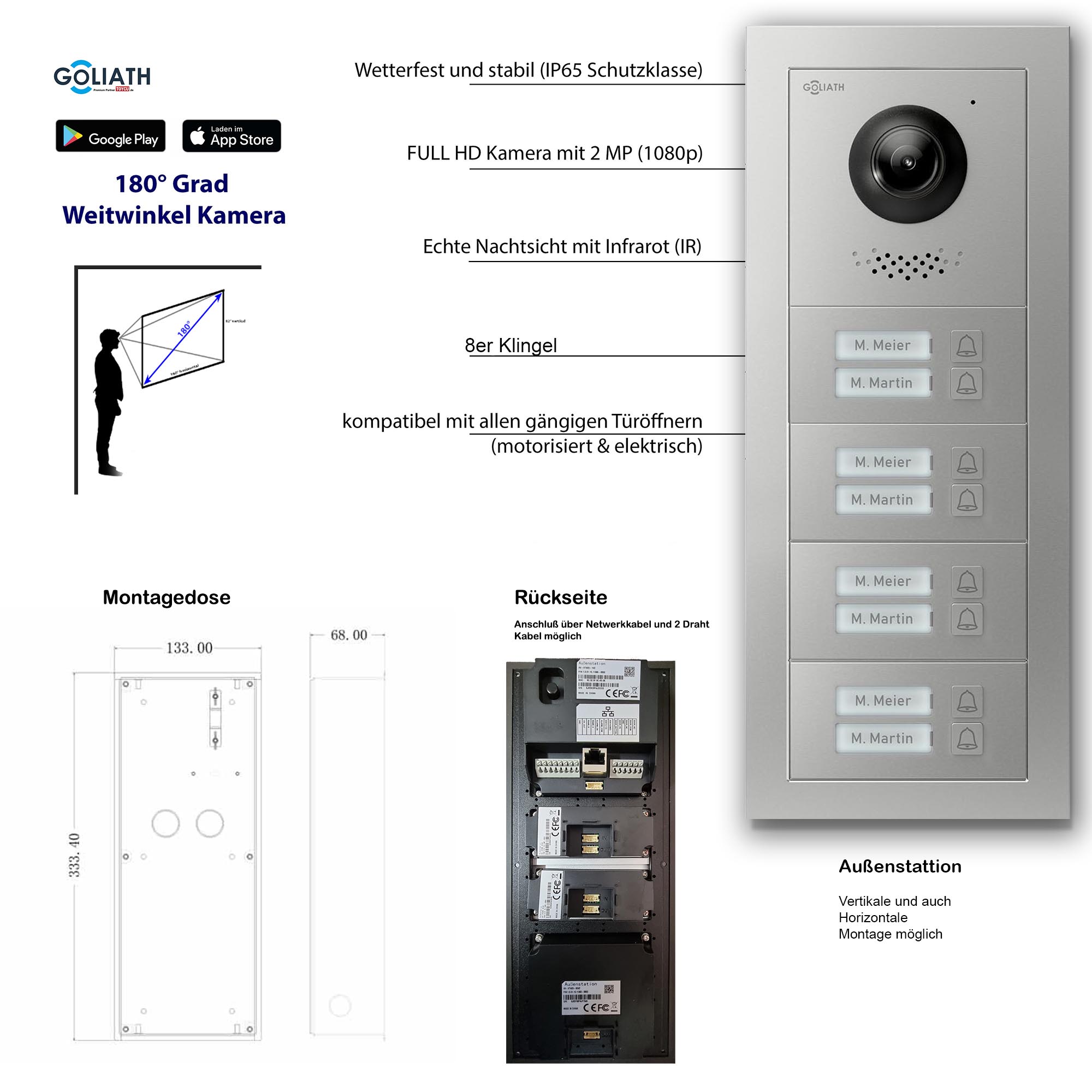 GL-VTA80_Tuerklingel_Tuersprechanlage_Goliath-IP-2-Draht