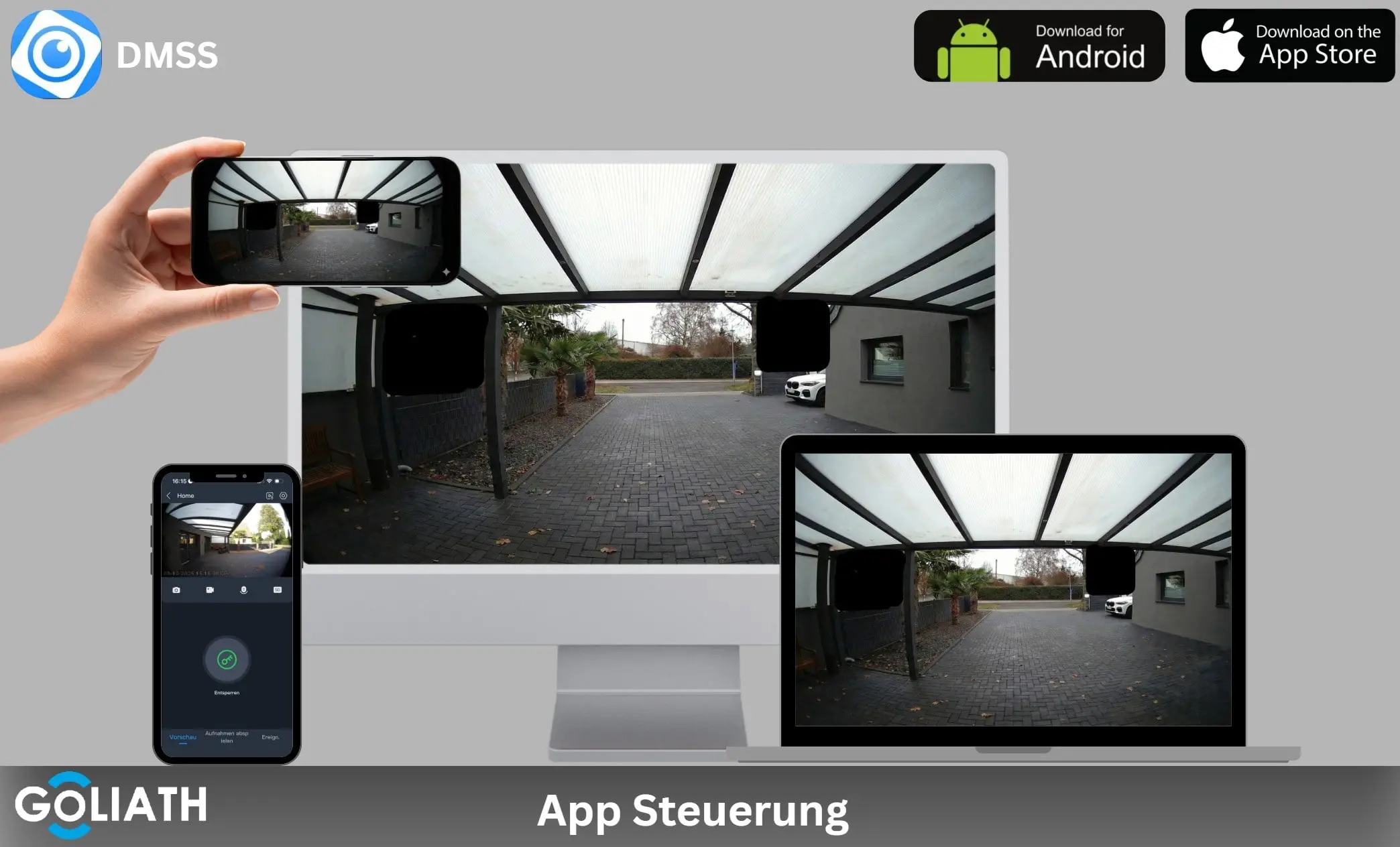 App Steuerung Goliath