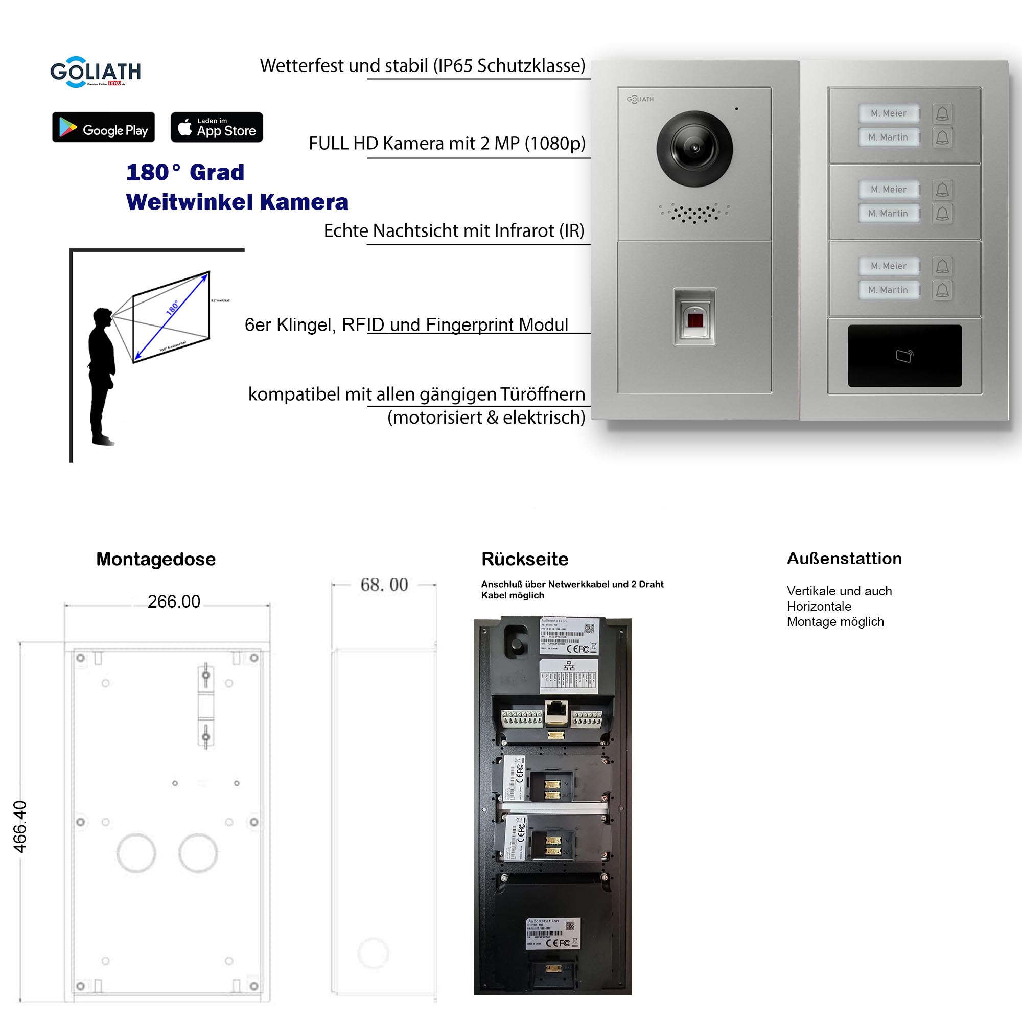 GL-VTA64_Tuerklingel_Tuersprechanlage_Goliath-IP-2-Draht