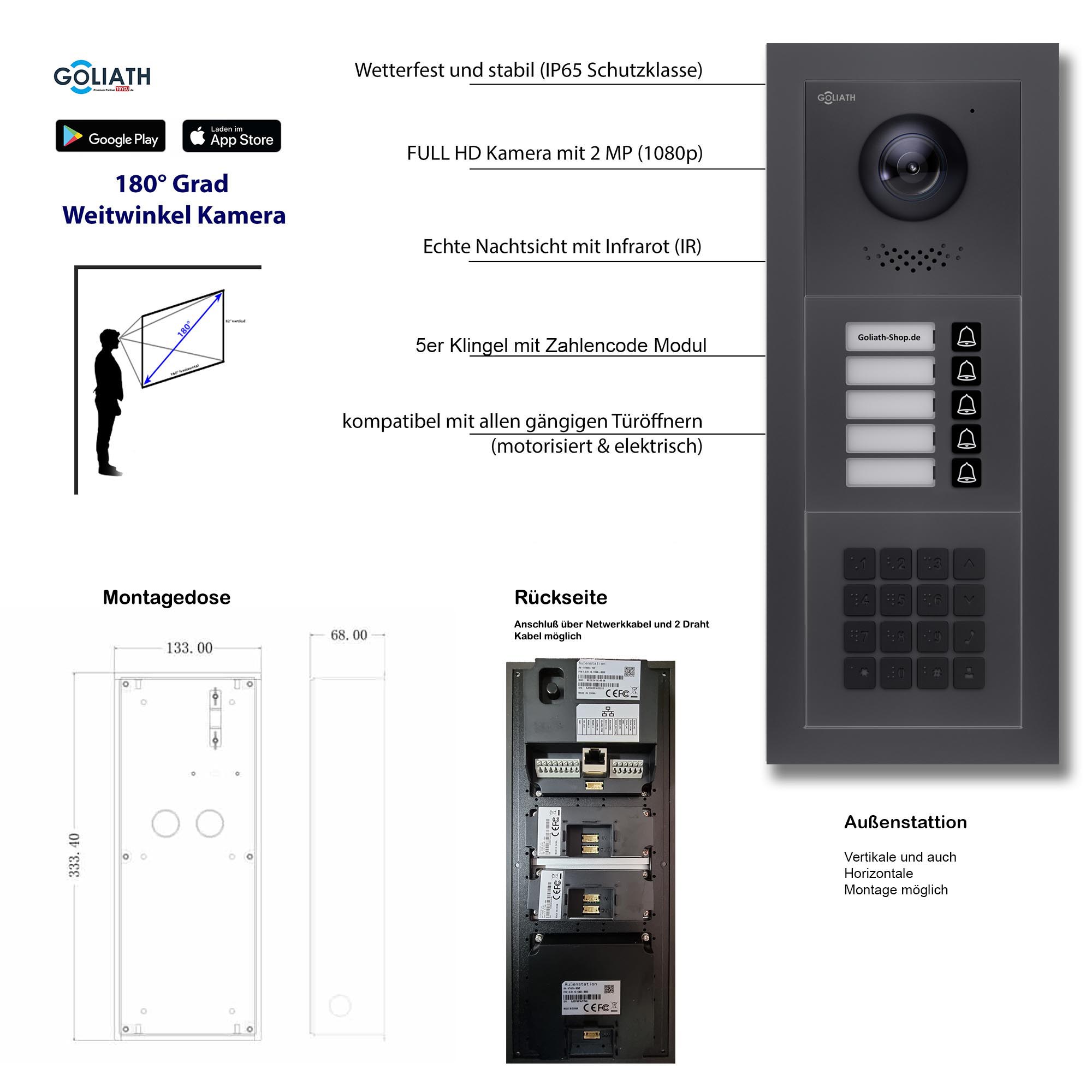 GL-VTA54A_Tuerklingel_Tuersprechanlage_Goliath-IP-2-Draht