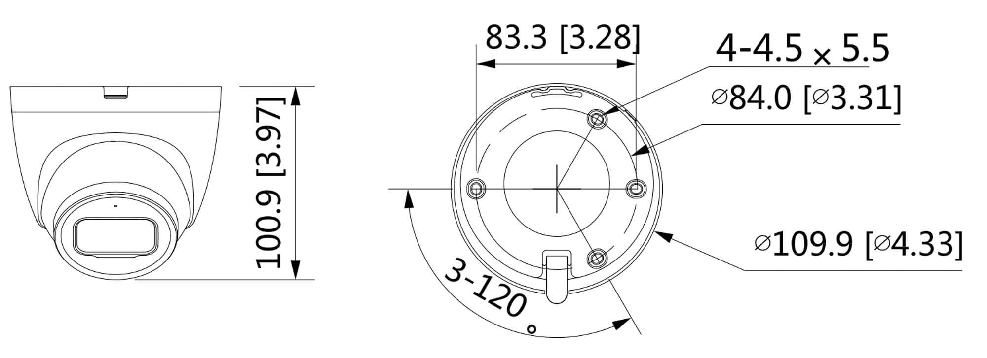 GOLIATH Starlight IP Dome Kamera | 4 MP | WDR | Mikrofon | PoE