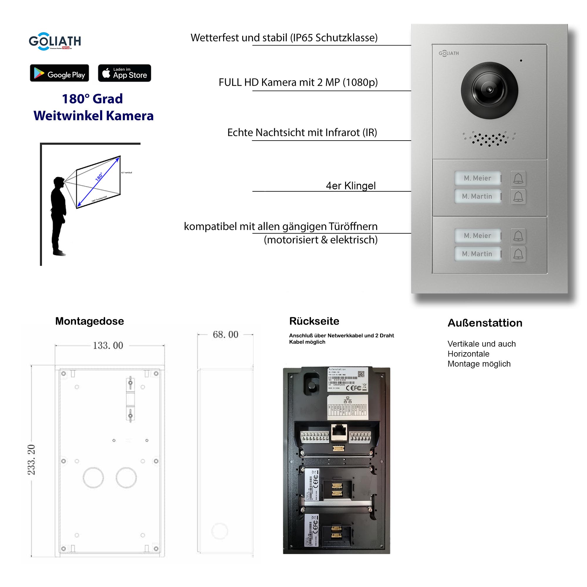 GL-VTA40_Tuerklingel_Tuersprechanlage_Goliath_IP_2-Draht