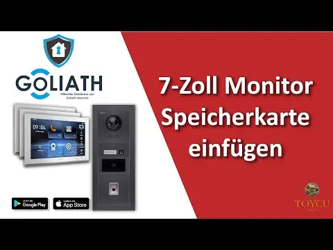 YouTube Thumbnail: Einfügen einer Speicherkarte beim 2 Draht System | Goliath Hybrid Video Türsprechanlage