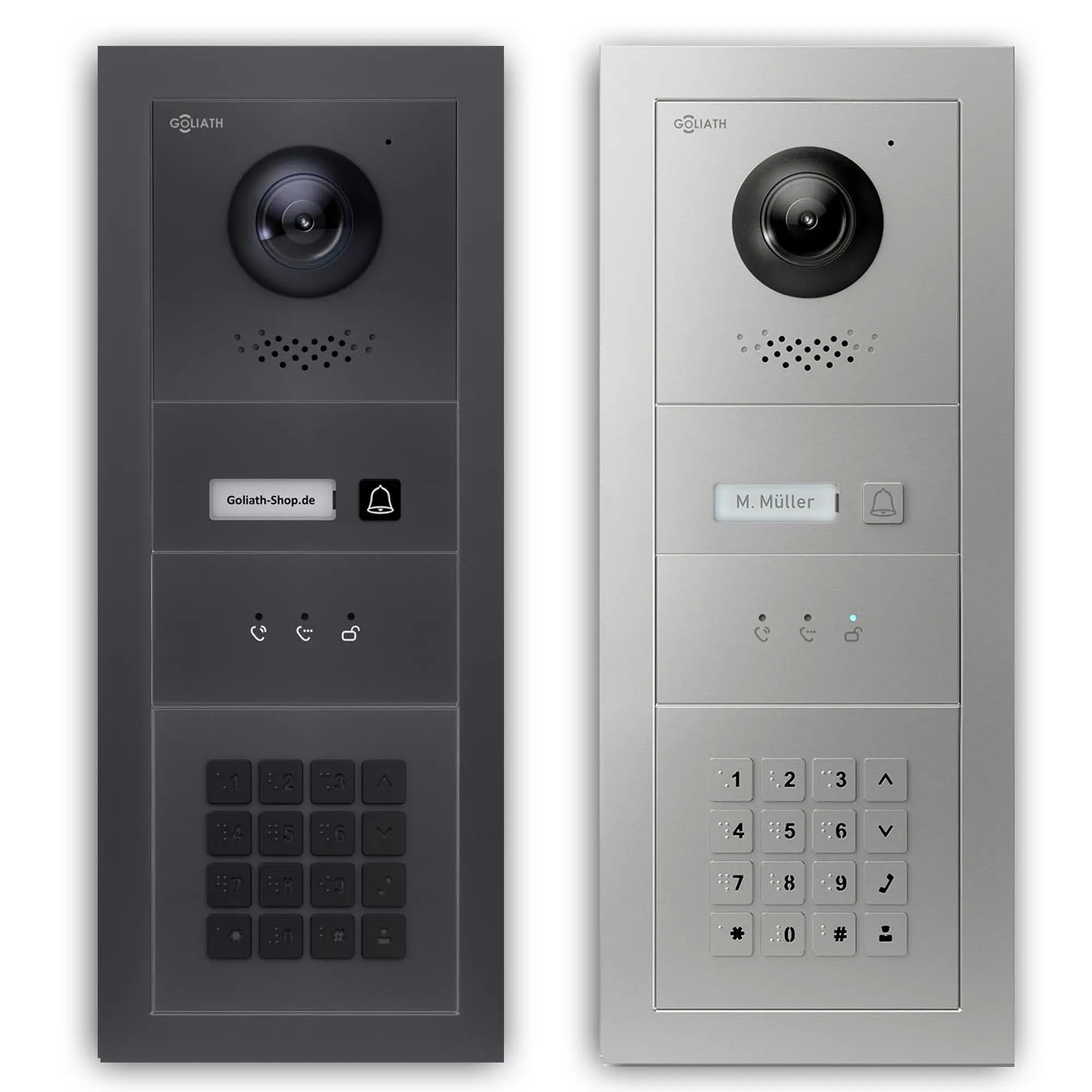 Goliath_tuerklingel_mit-kamera-Aussenstation_Feedbackmodul_Zahlencode_1-Familienhaus