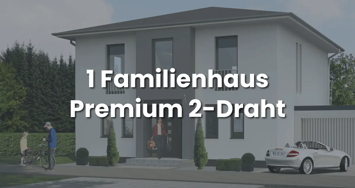 Goliath 2-Draht 1-Familienhaus BUS Türsprechanlage Premium Set mit Kamera