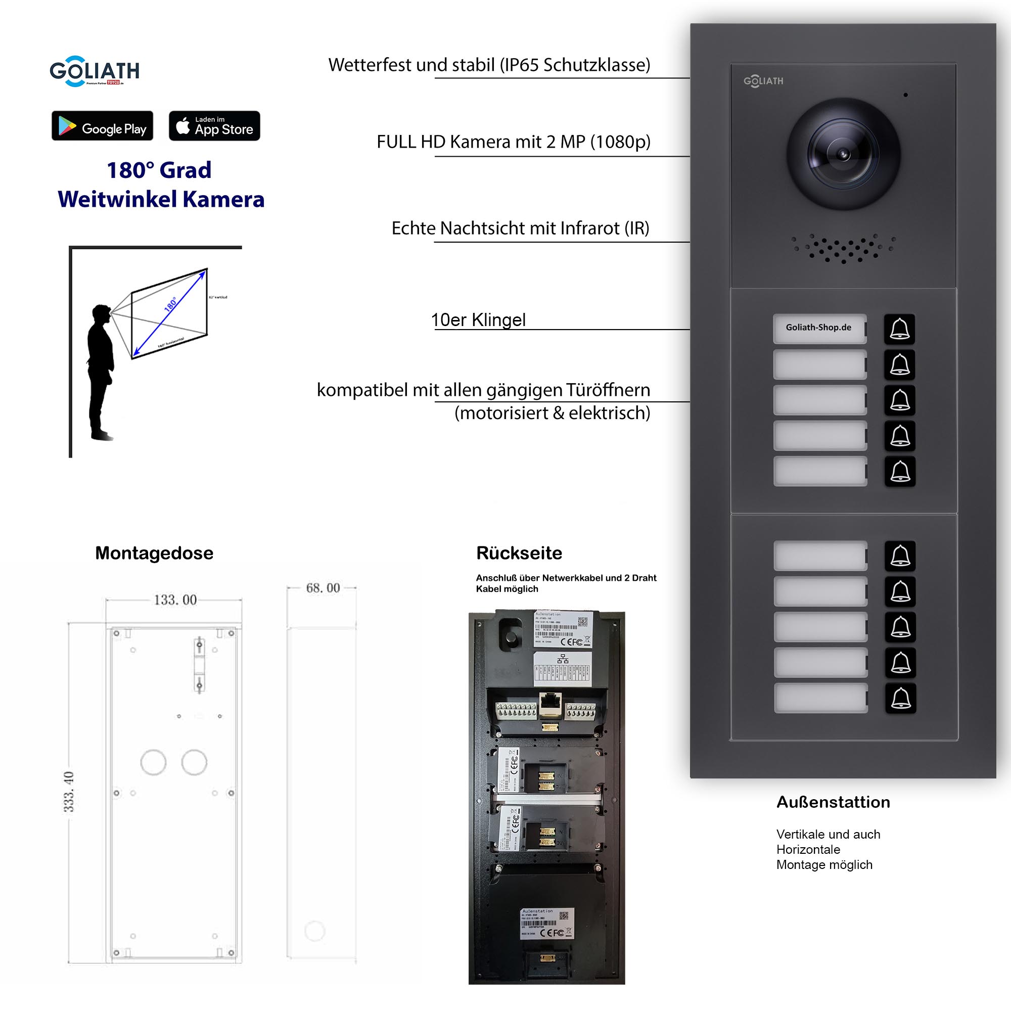 GL-VTA100A_Tuerklingel_Tuersprechanlage_Goliath-IP-2-Draht