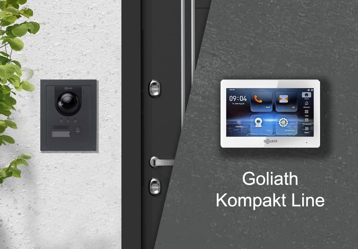 Video Gegensprechanlage mit Kamera 2-Draht BUS IP