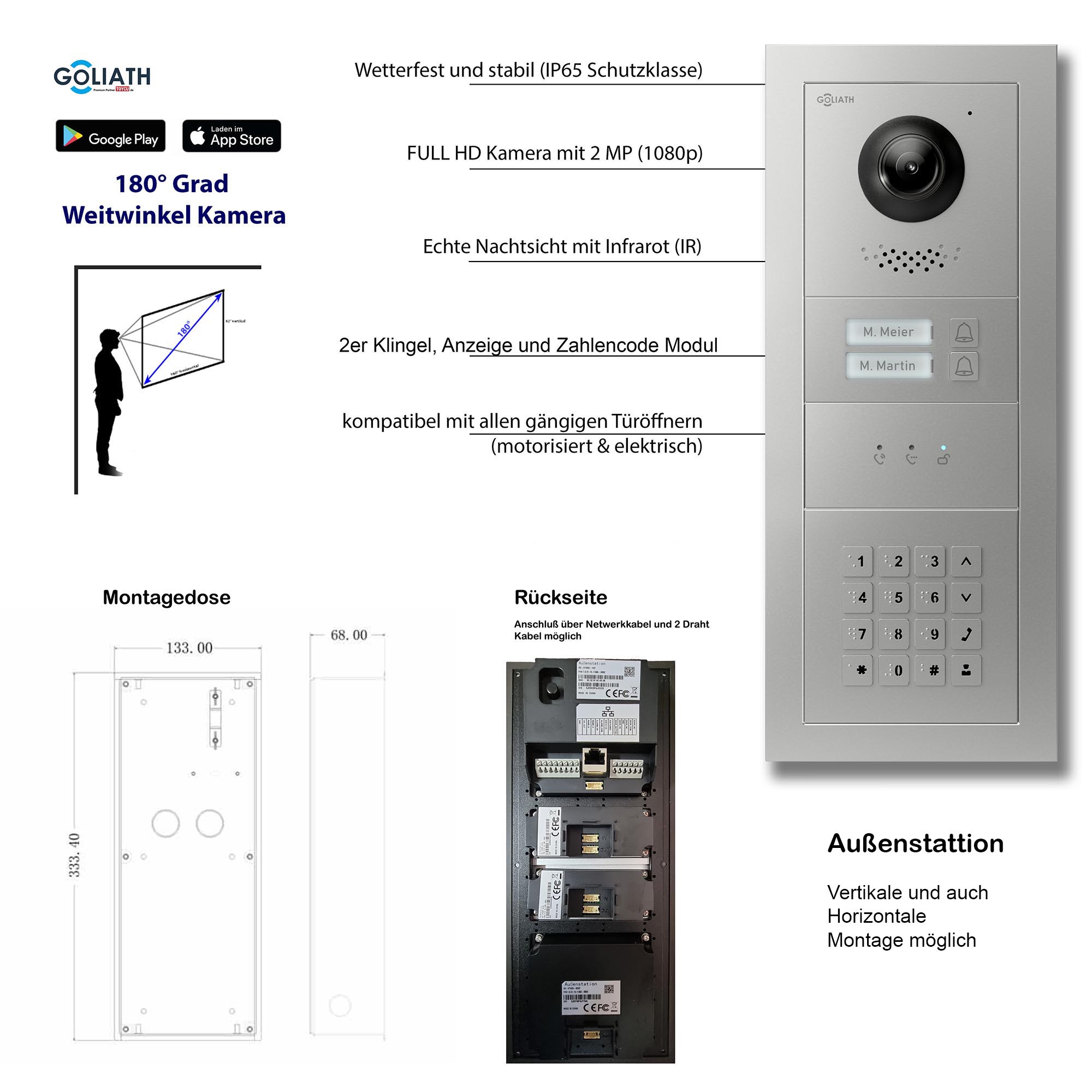 GL-VTA25_Tuerklingel_Tuersprechanlage_Goliath_IP_2-Draht