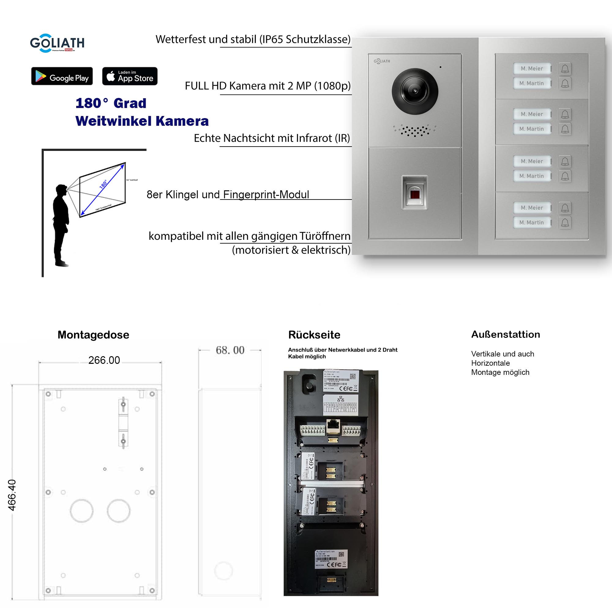 GL-VTA81_Tuerklingel_Tuersprechanlage_Goliath-IP-2-Draht