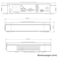 POE 4 Kanal - IP NVR Recorder Ultra-HD 4K