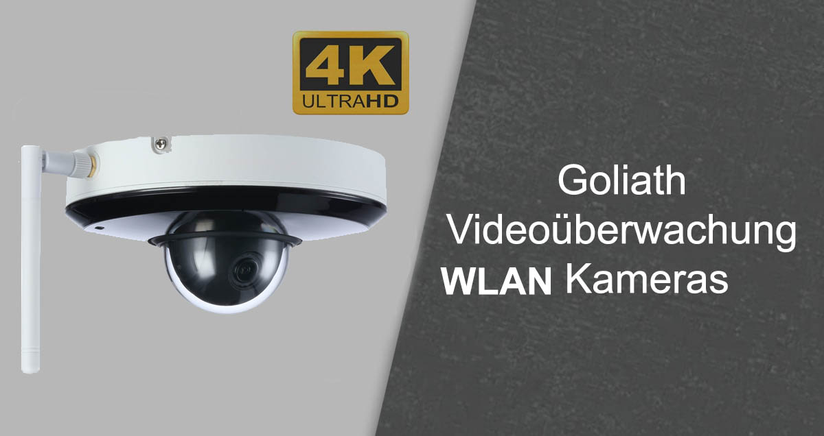 Goliath WLAN Kamera für flexible Videoüberwachung ohne Netzwerkkabel