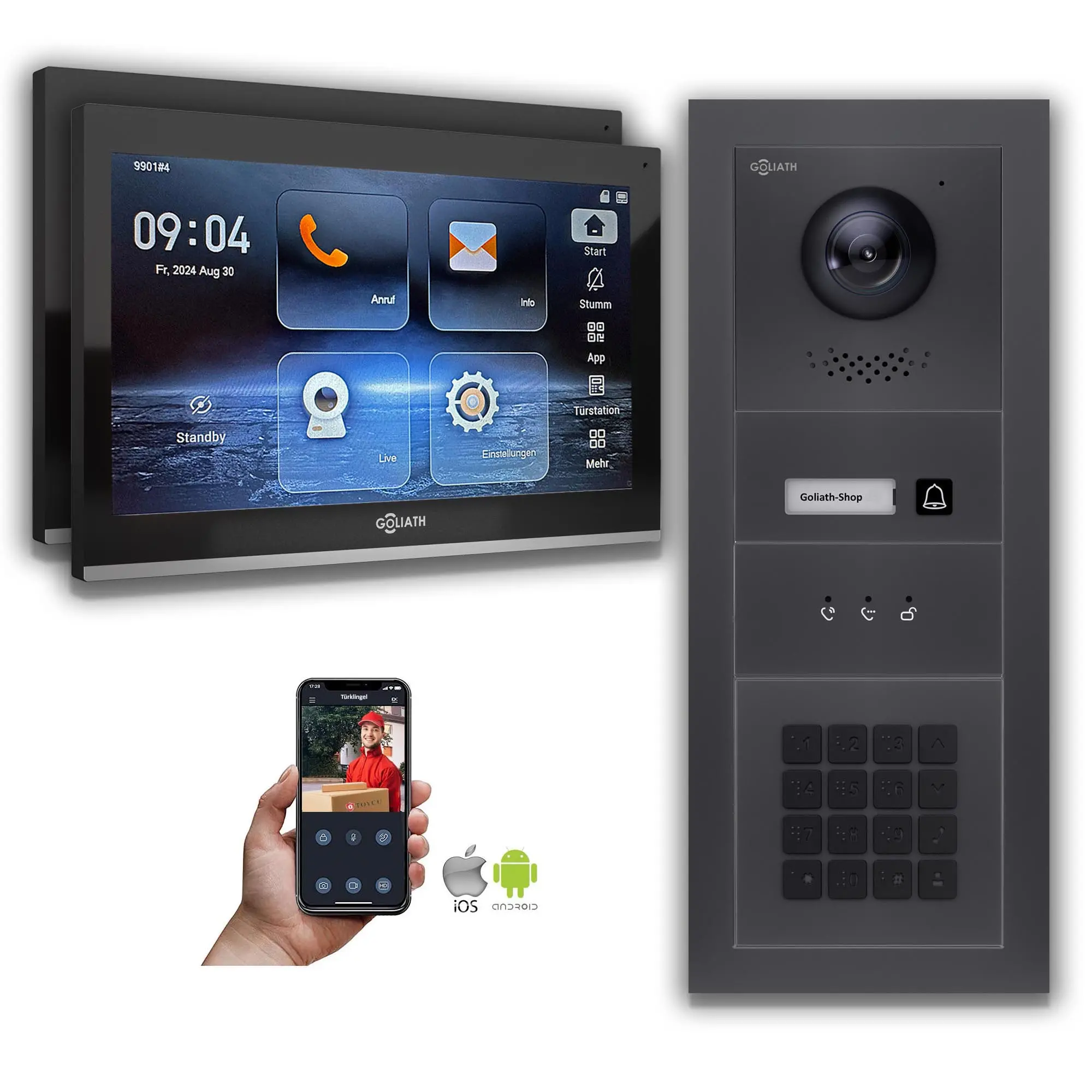 GL-IPH121A.1_Video-Tuersprechanlage_Sprechanlage_Goliath_IP_Hybrid