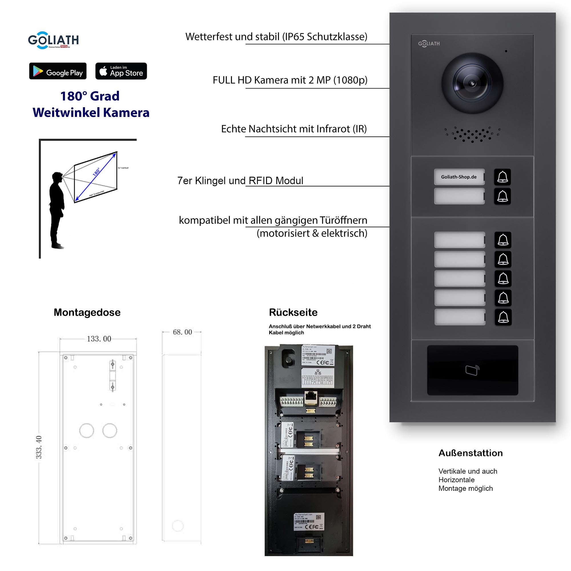 GL-VTA72A_Tuerklingel_Tuersprechanlage_Goliath-IP-2-Draht