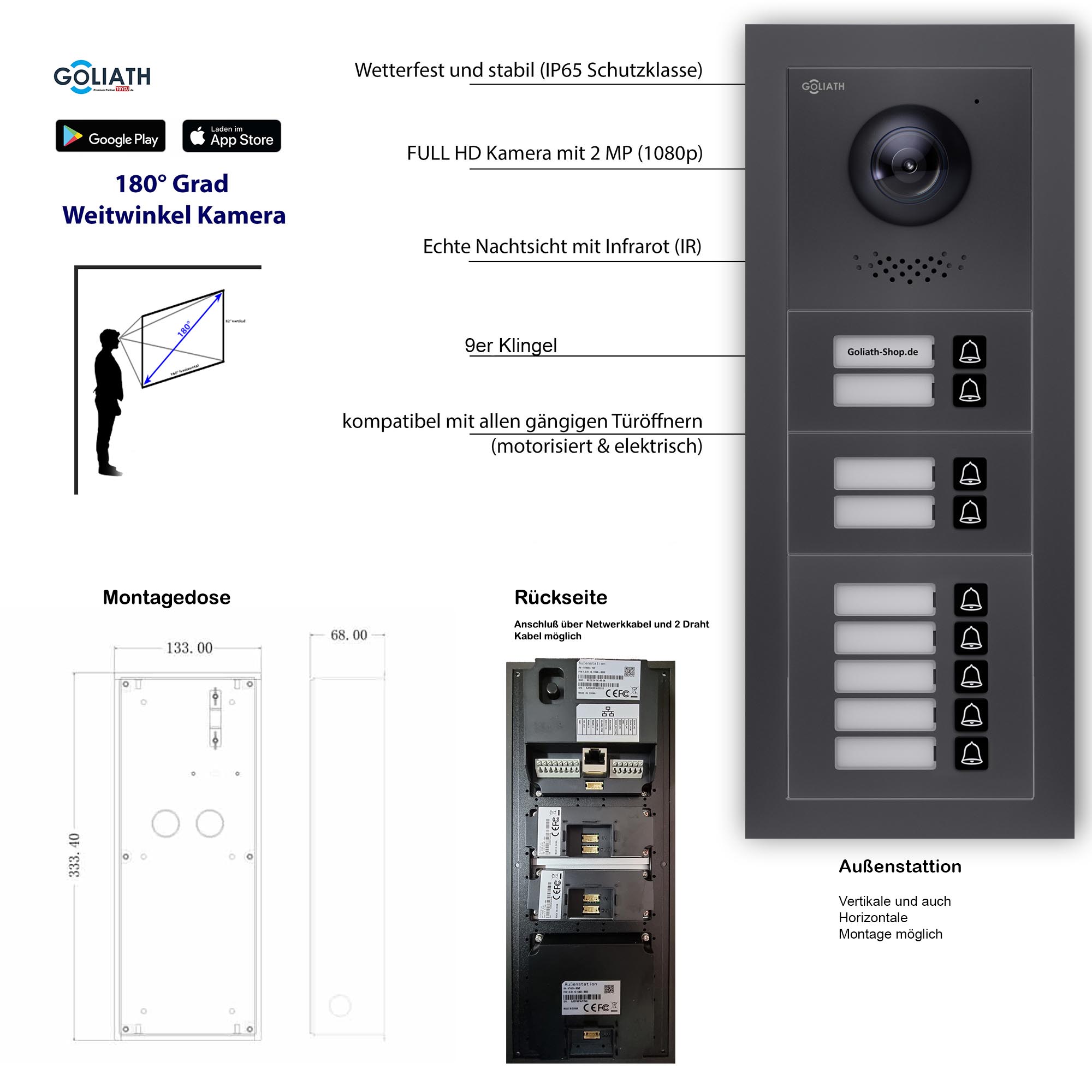 GL-VTA90A_Tuerklingel_Tuersprechanlage_Goliath-IP-2-Draht