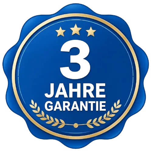 3 Jahre Garantie
