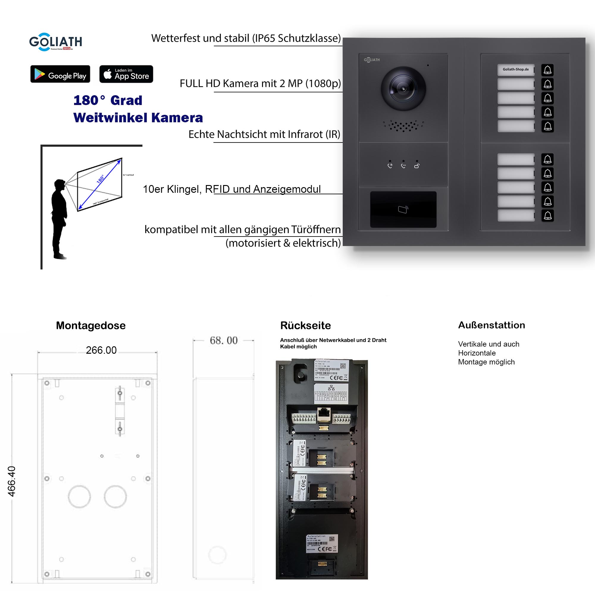 GL-VTA120A_Tuerklingel_Tuersprechanlage_Goliath-IP-2-Draht