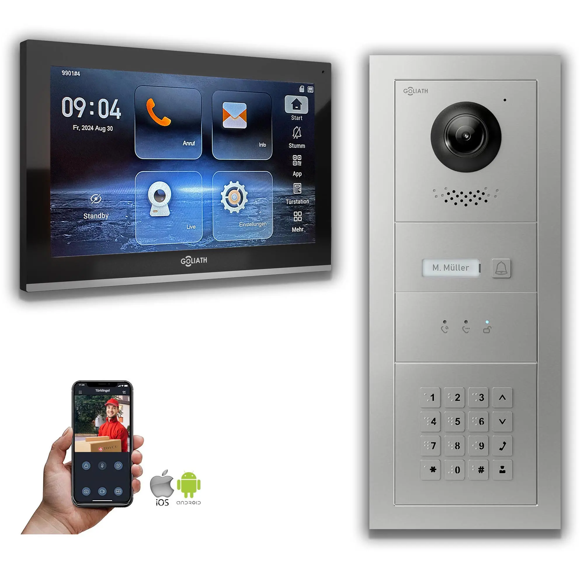 GL-IPH120.1_Video-Tuersprechanlage_Sprechanlage_Goliath_IP_Hybrid