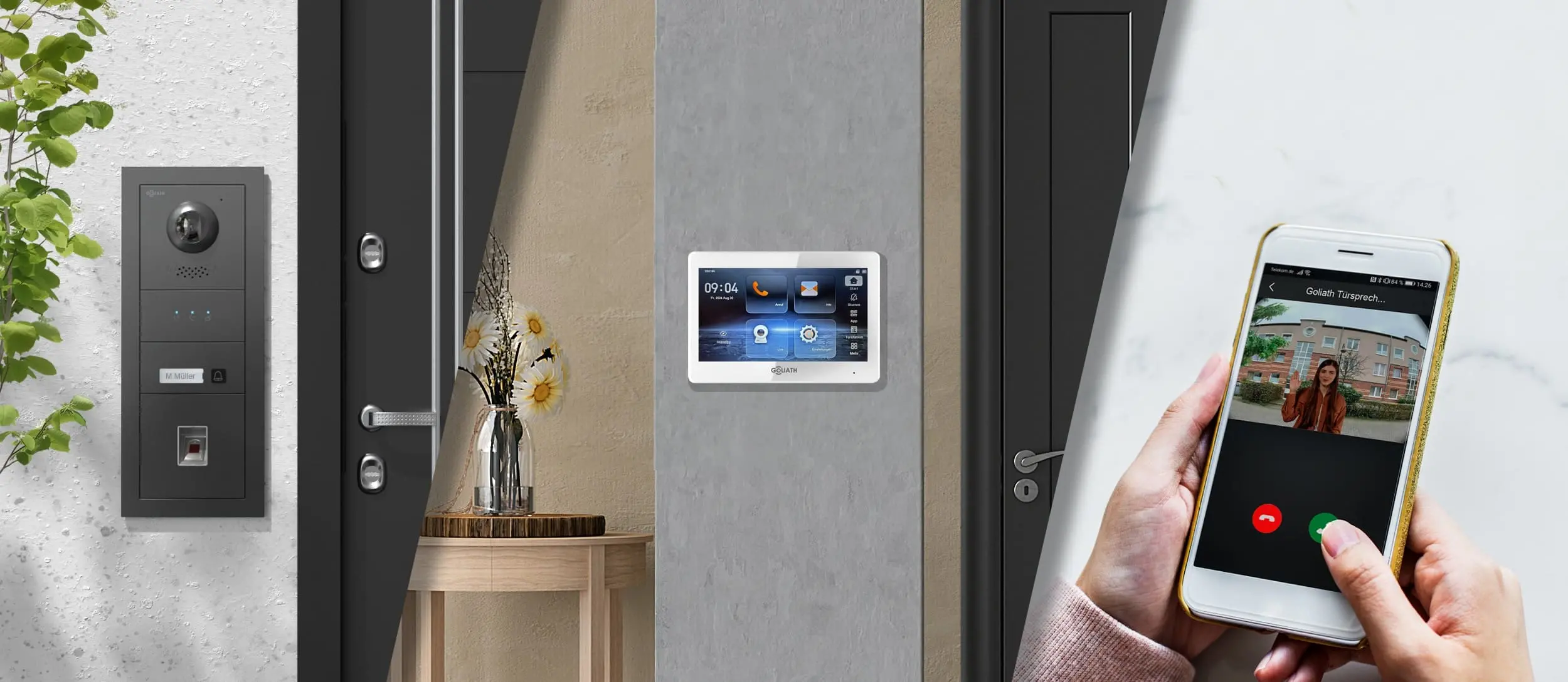 2-Draht Türsprechanlage mit Kamera Goliath Shop